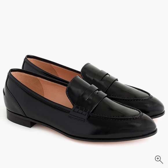 J. Crew Shoes - J. Crew Academy penny loafers (Black Patent Leather)